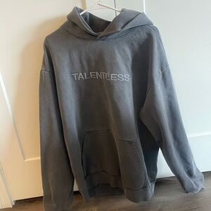 TALENTLESS Dark Gray Pullover Hoodie